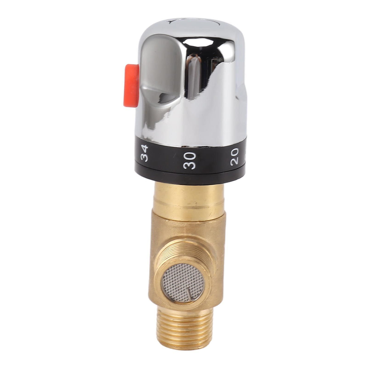 Thermostatic Mixing Valve Brass Shower Mixing Valve Hot and Cold Water Temperature Control Valve for Basin Bathroom
