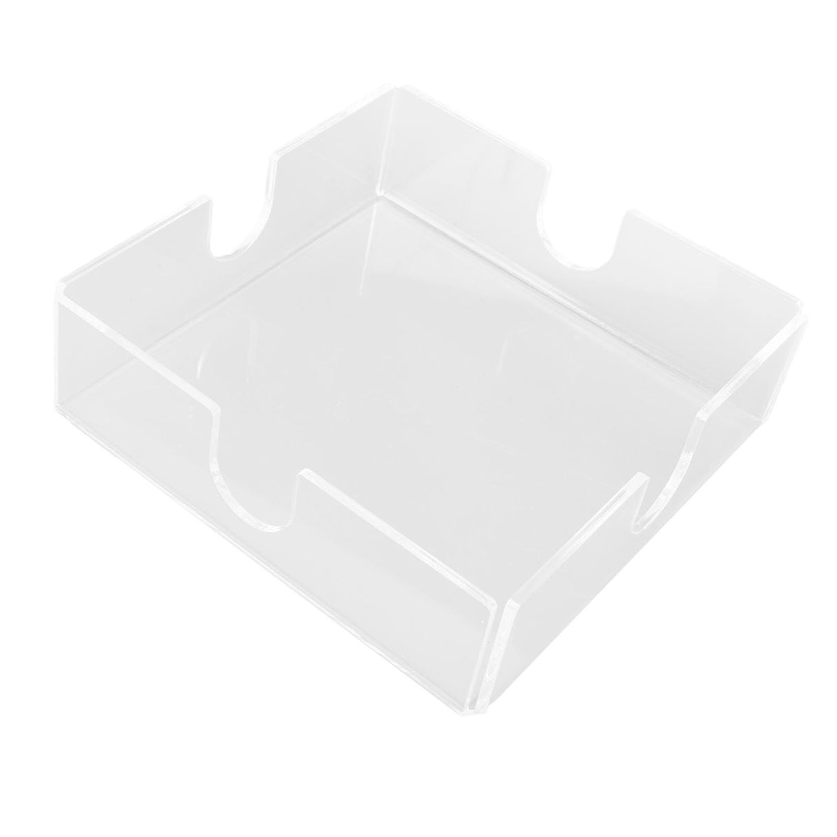 Acrylic Napkin Holder Square Elegant Clear Tabletop Tissue Dispenser for Kitchen Restaurant Bar