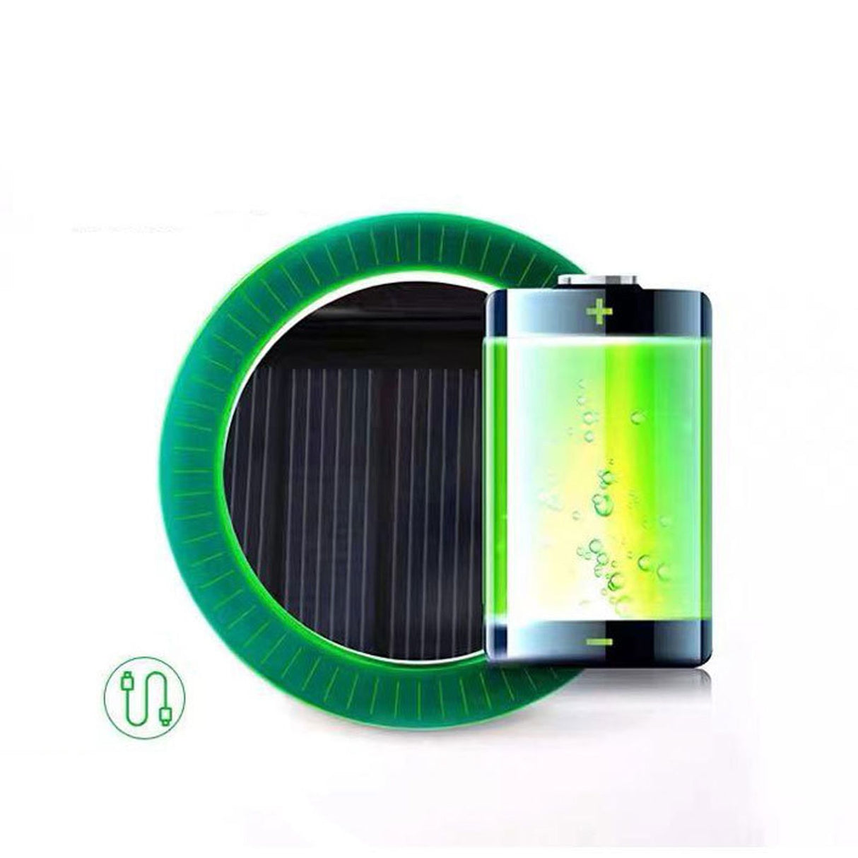 Rechargeable Handheld Fan Solar USB Charging Cooling 1000mAh Battery Electric Fan for Sun Caps Hole Type