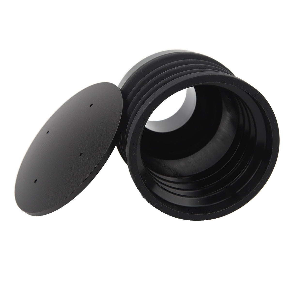 Single Dose Hopper with Bellow ABS Silicone Coffee Blowing Bean Bin Coffee Grinder Accessories for Household Restaurant