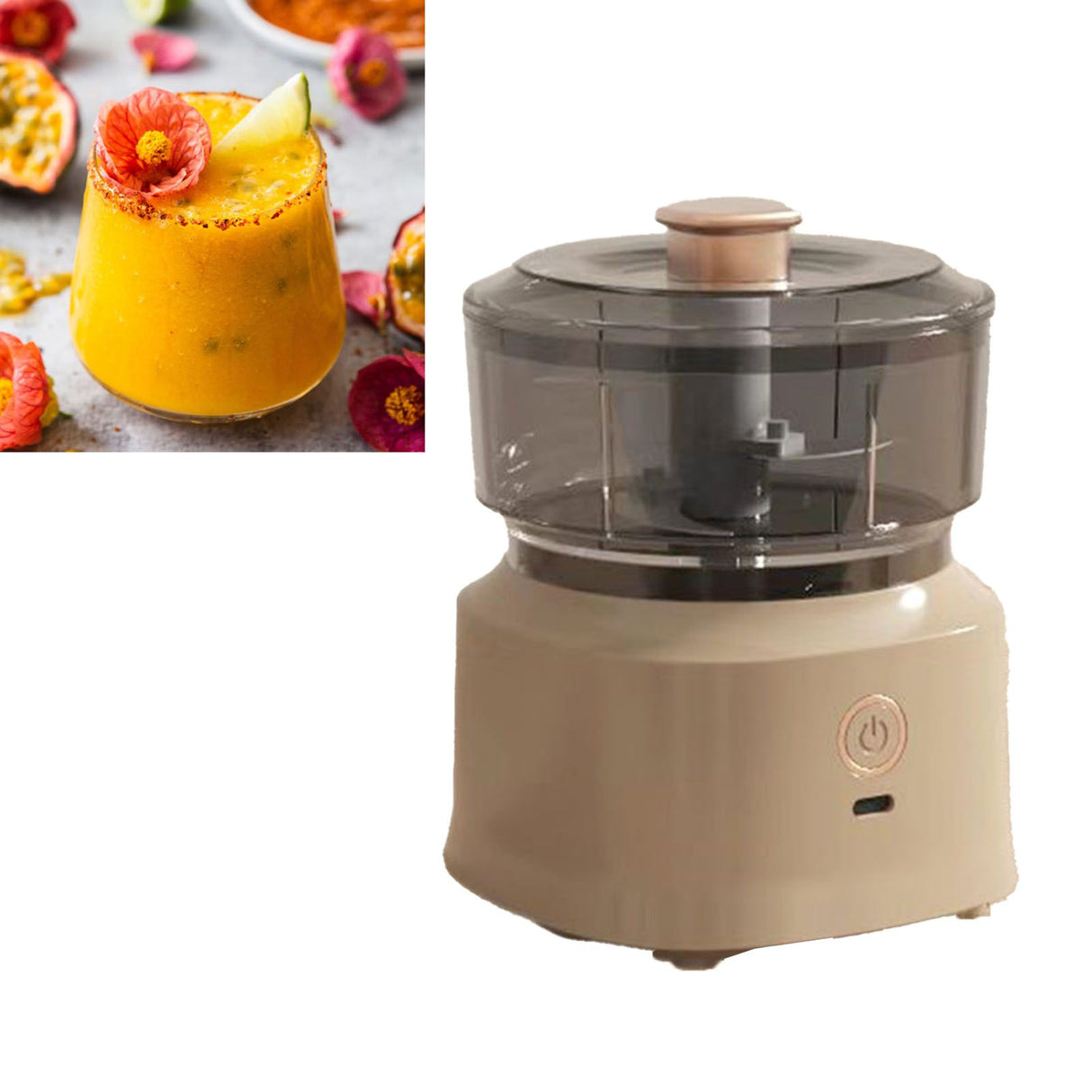 Electric Meat Chopper Grinder Blender Multifunctional Stainless Steel Blades Efficient Safe Food Blender for Kitchen Dark Brown