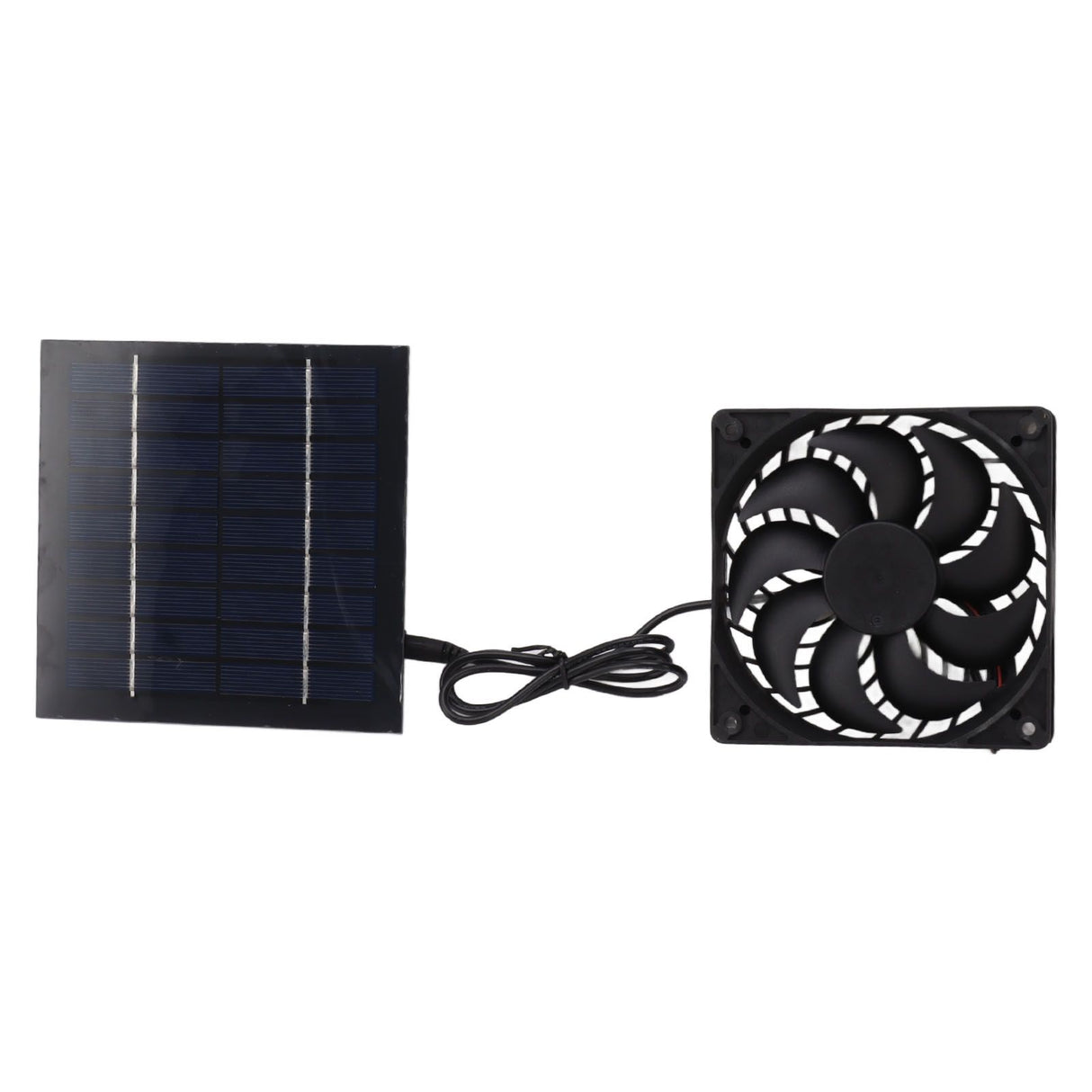 10W Solar Panel Fan Kit Solar Powered Fan for Small Greenhouses Doghouses Sheds Ventilation