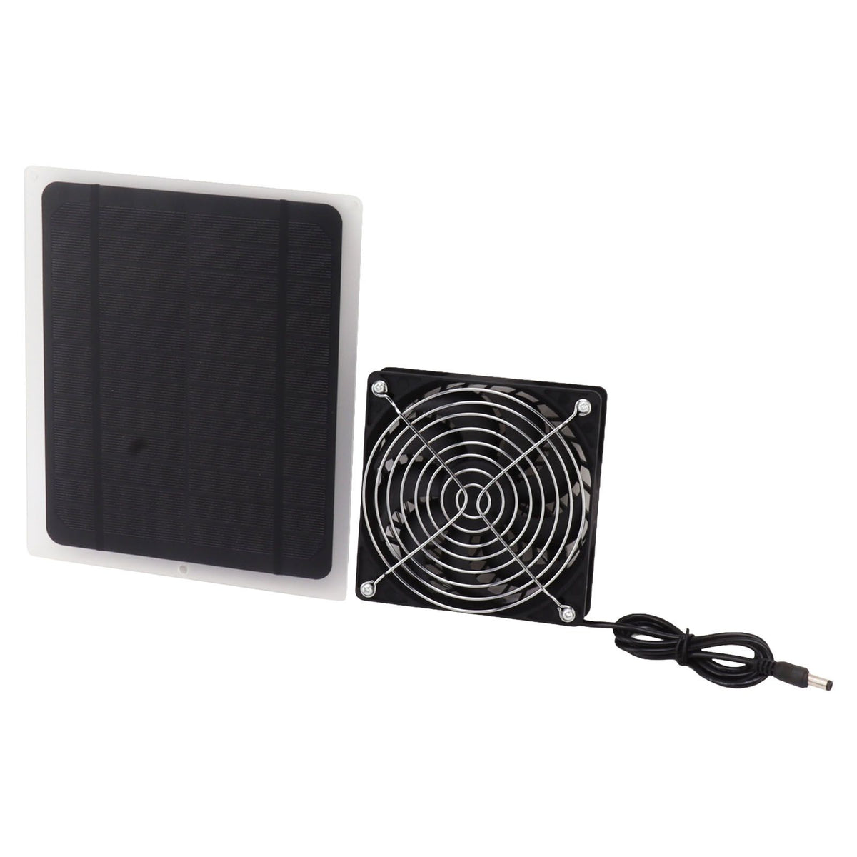Solar Panel Fan Kit 10W Weatherproof Solar Powered Fan Wall Mounted for Outside Small Chicken Coops Greenhouses Sheds