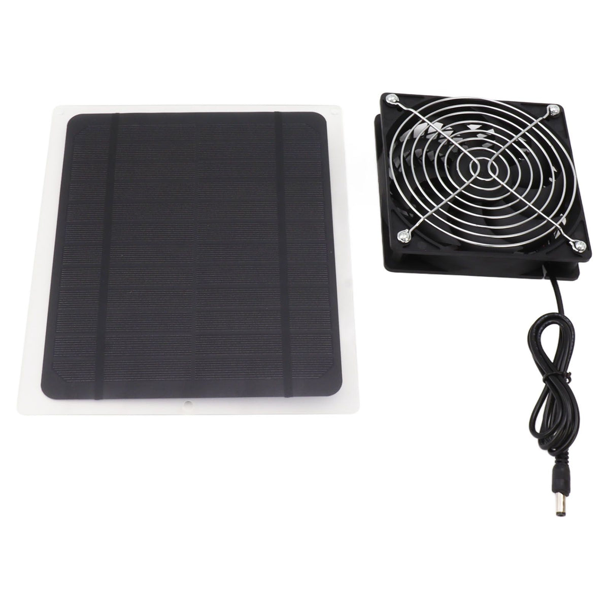 Solar Panel Fan Kit 10W Weatherproof Solar Powered Fan Wall Mounted for Outside Small Chicken Coops Greenhouses Sheds