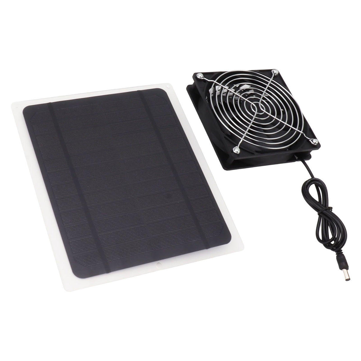Solar Panel Fan Kit 10W Weatherproof Solar Powered Fan Wall Mounted for Outside Small Chicken Coops Greenhouses Sheds