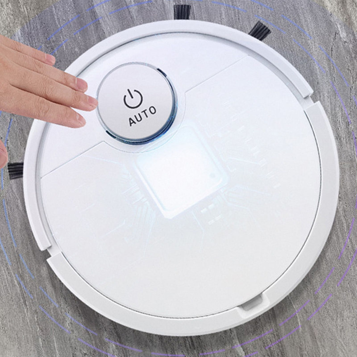 Robot Vacuum Cleaner Touch Control High Coverage Automatic Floor Sweeping Robot for Wood Floor Tiles