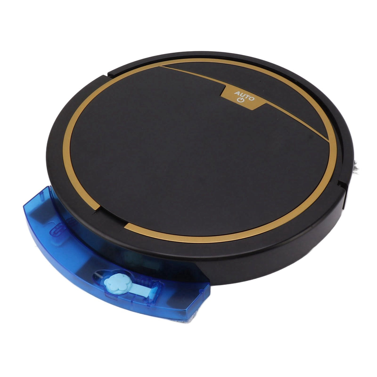 Ultra Thin Fully Automatic Robot Vacuum Cleaner Smart Robotic Vacuum Cleaner for Dust Hair Fluff Black With Water Tank 32x35 cm