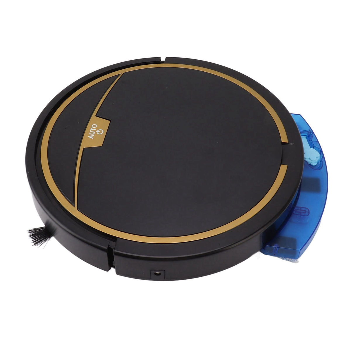 Ultra Thin Fully Automatic Robot Vacuum Cleaner Smart Robotic Vacuum Cleaner for Dust Hair Fluff Black With Water Tank 32x35 cm