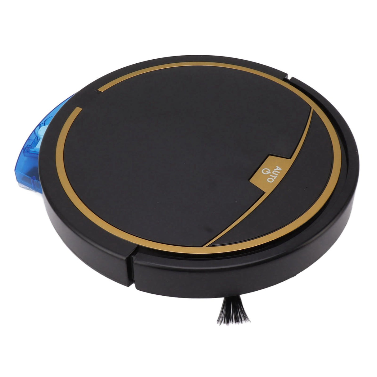 Ultra Thin Fully Automatic Robot Vacuum Cleaner Smart Robotic Vacuum Cleaner for Dust Hair Fluff Black With Water Tank 32x35 cm