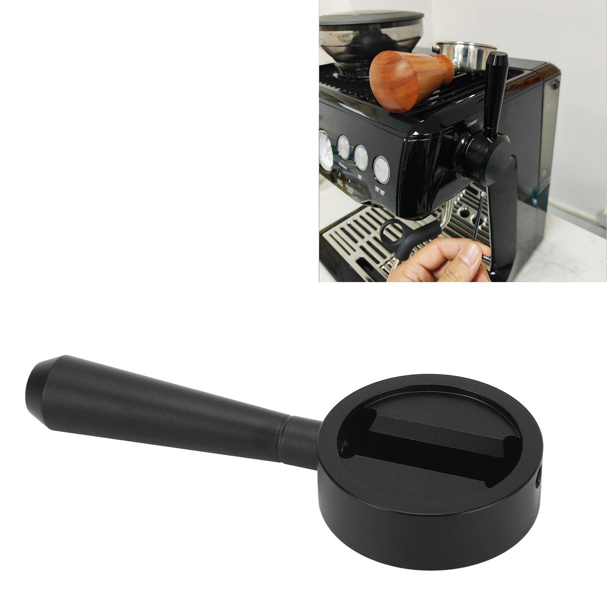 Coffee Steam Lever Effort Saving Aluminum Alloy Coffee Maker Steam Lever for BAE02 02s for PE3899 for 3231 Black