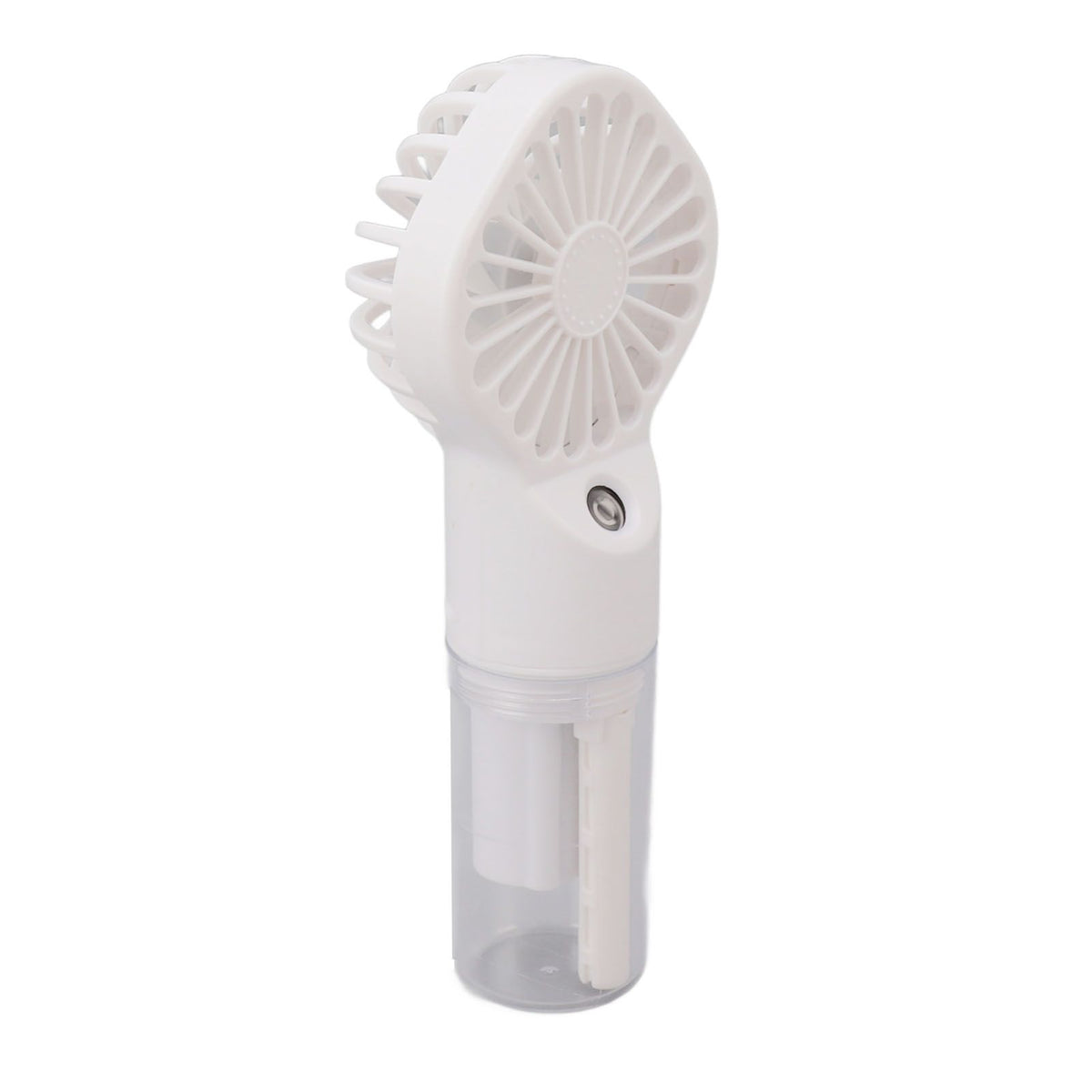 Portable Handheld Misting Fan USB Rechargeable Water Spray Mist Fan with 4 Gear Speed White