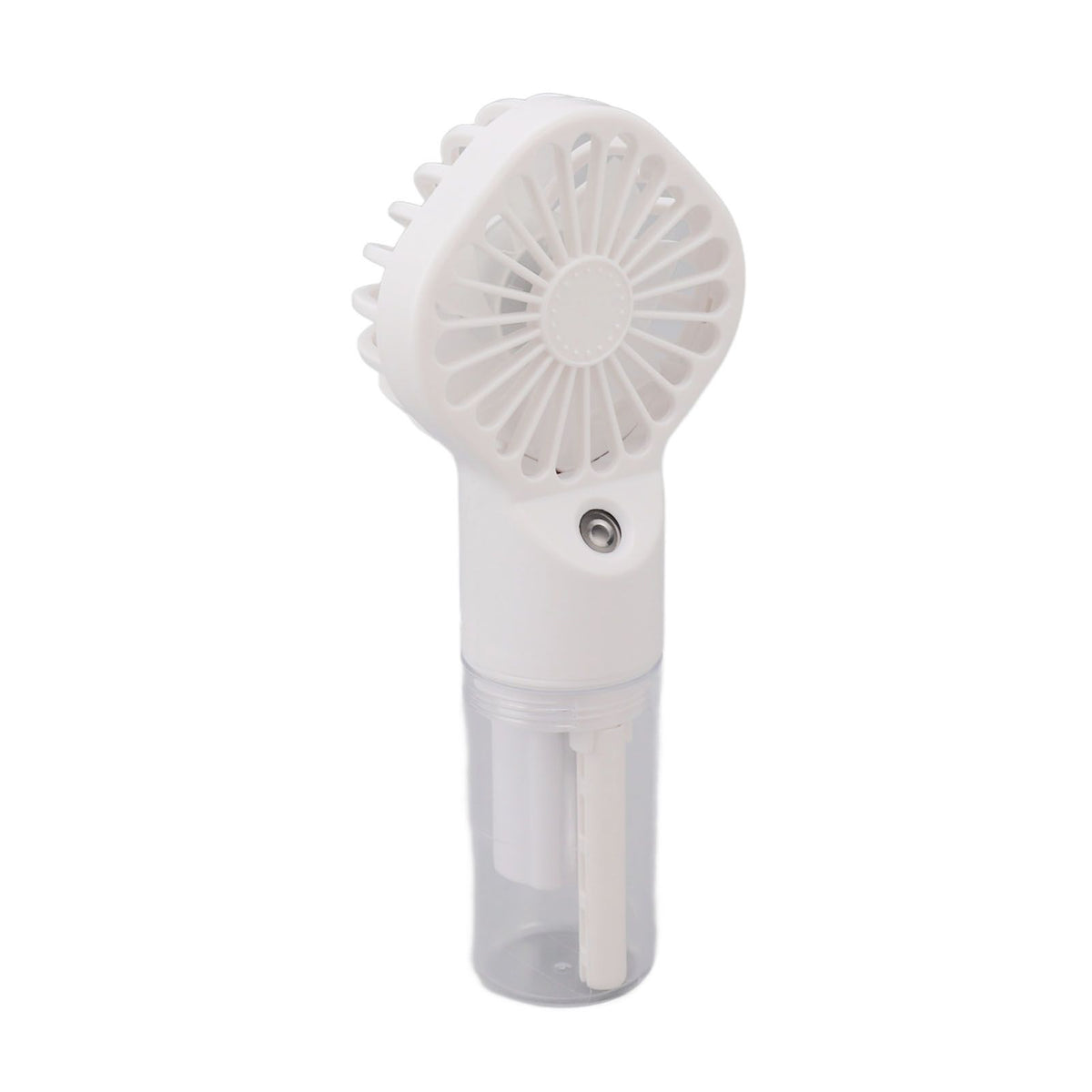 Portable Handheld Misting Fan USB Rechargeable Water Spray Mist Fan with 4 Gear Speed White