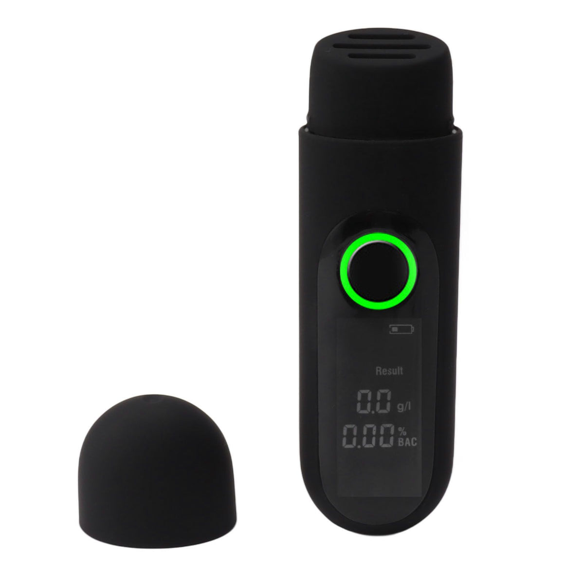Digital Alcohol Tester High Accuracy LCD HD Display USB Rechargeable Portable Breath Tester for Home Use Black