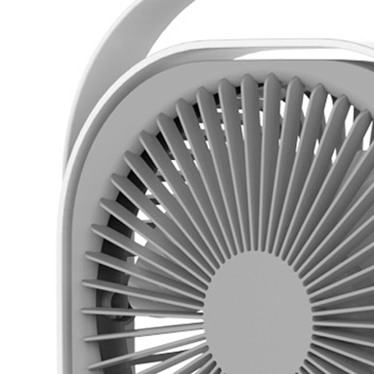 Small Desk Fan 6 Inch Quiet Mini Portable USB Rechargeable Desktop Fan for Home and Office White