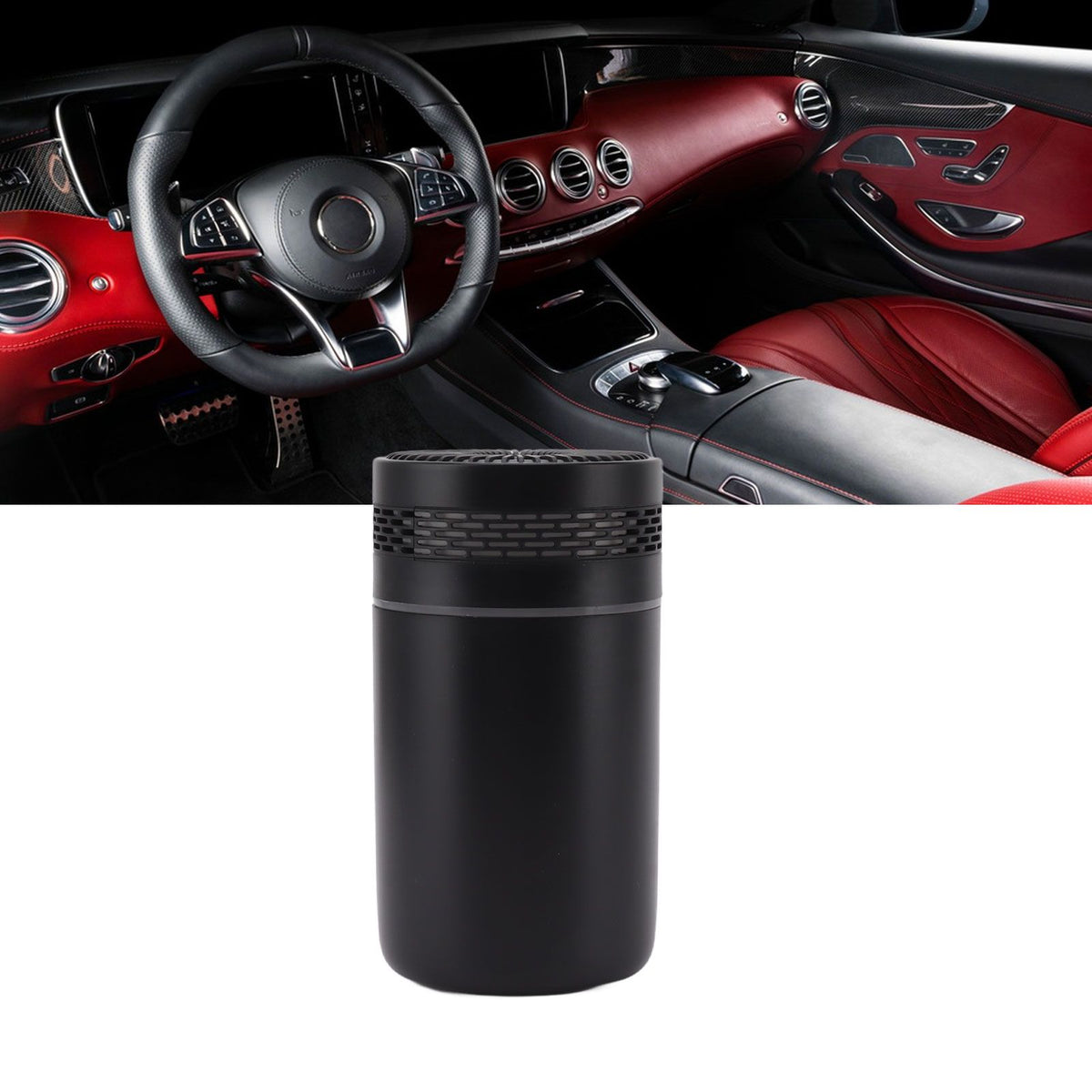 Colorful Humidifier USB Power Night Light Humidifier Mini Desktop Car Humidifier for Bedroom Office Black