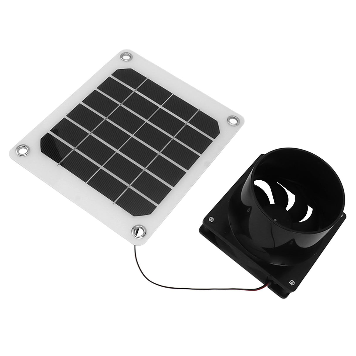 20W Solar Panel Exhaust Fan Kit with Protective Net 6 Inch Portable Solar Powered Fan for Pet Chicken House