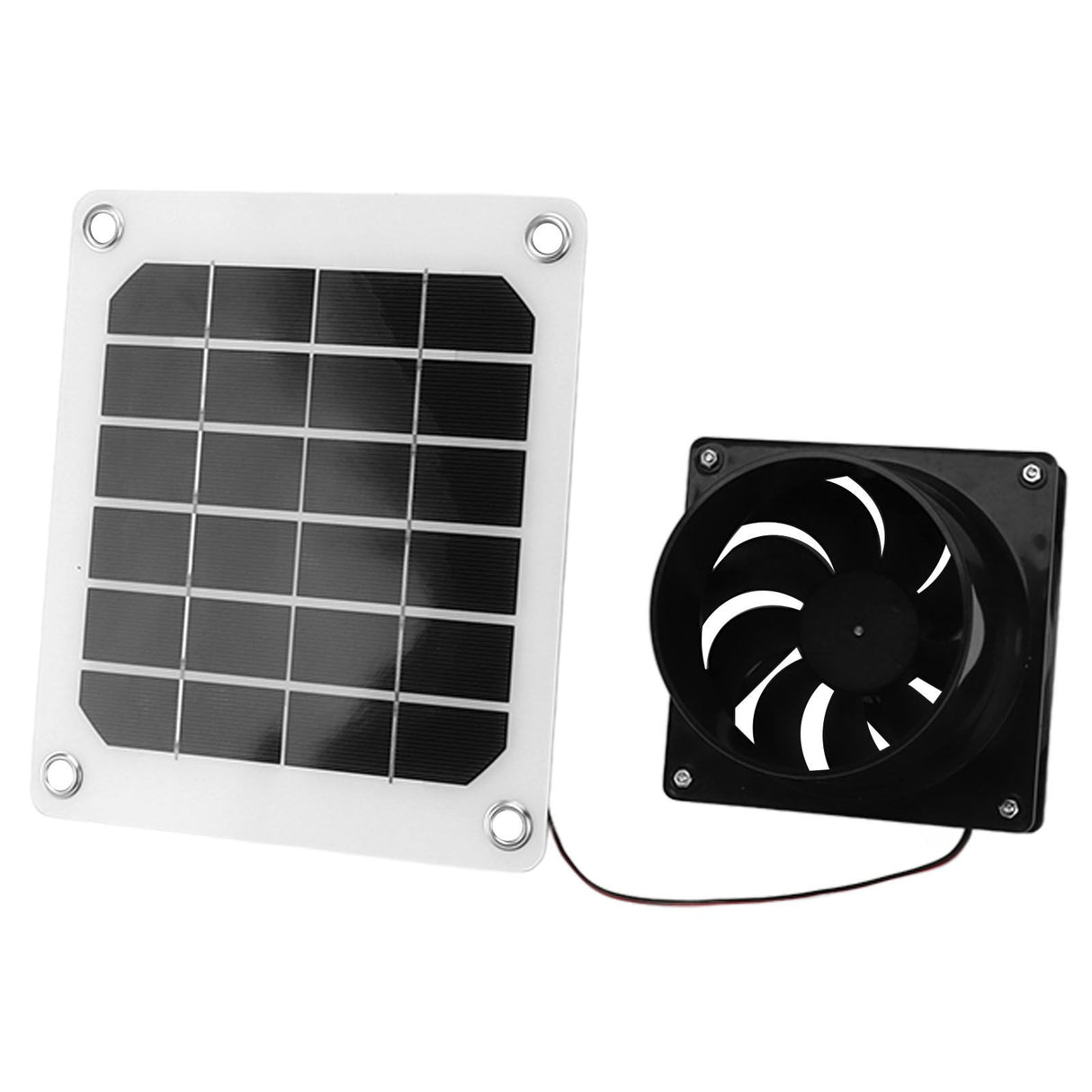 20W Solar Panel Exhaust Fan Kit with Protective Net 6 Inch Portable Solar Powered Fan for Pet Chicken House