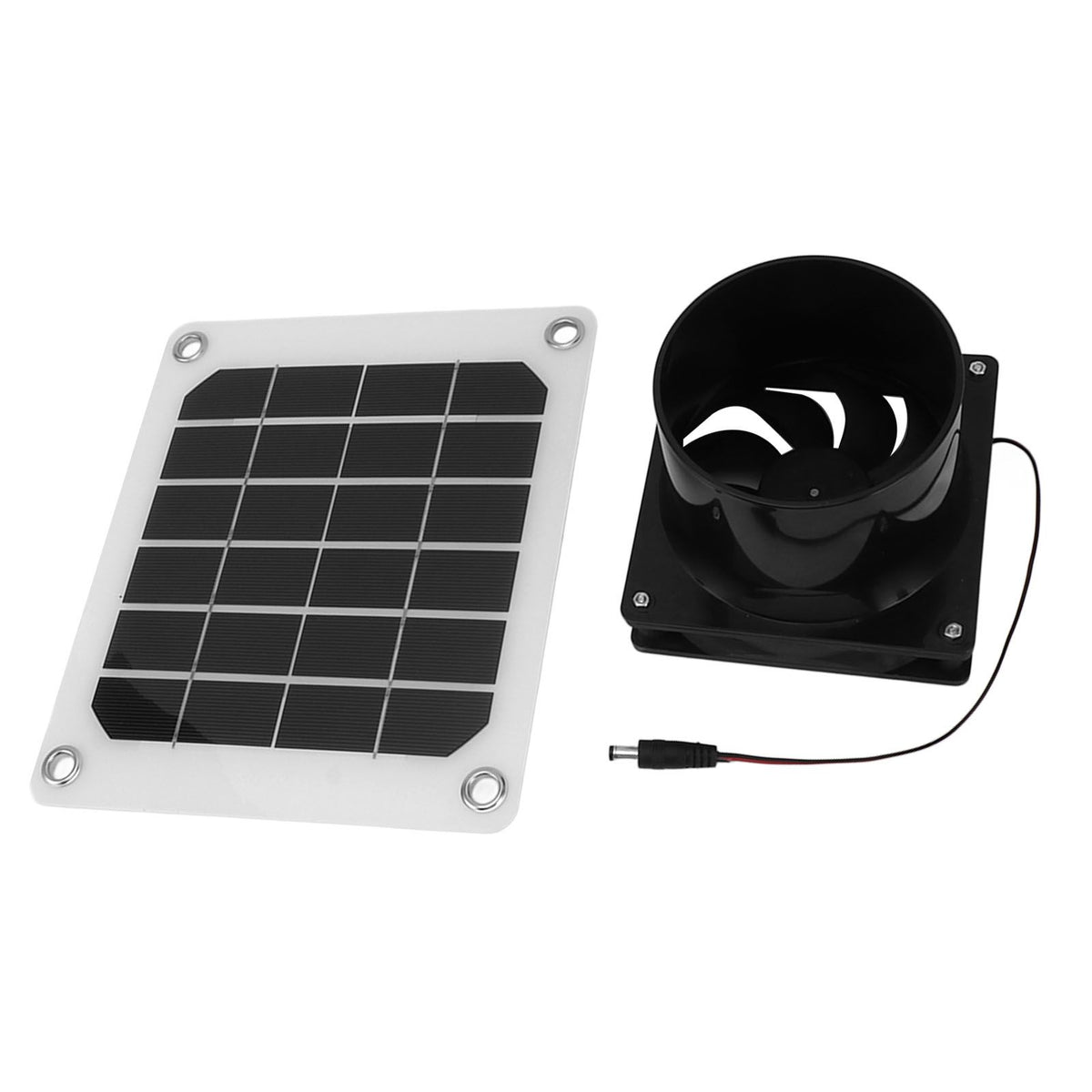 20W Solar Panel Exhaust Fan Kit with Protective Net 6 Inch Portable Solar Powered Fan for Pet Chicken House