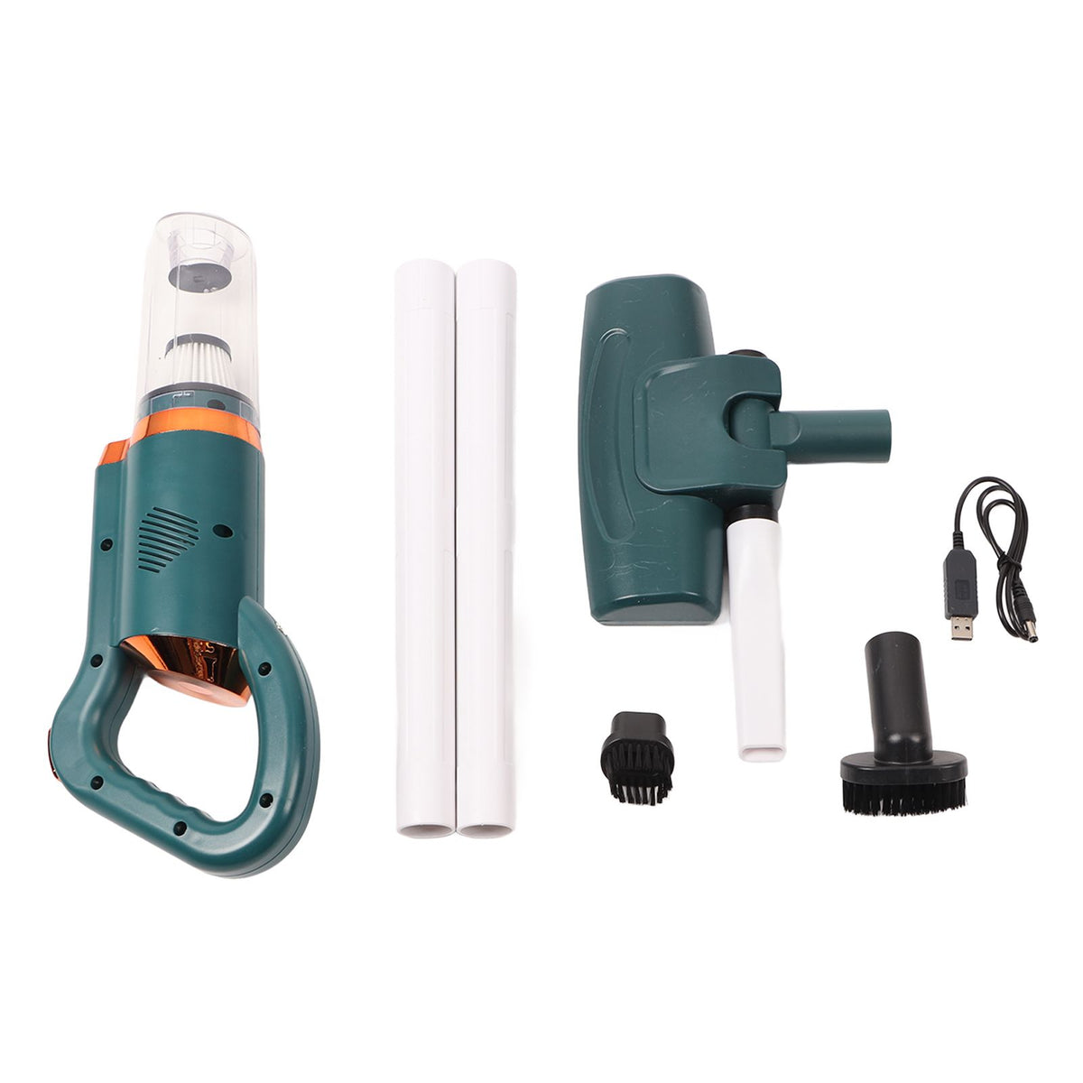 Cordless Vacuum Cleaner Lightweight Stick Vacuum with 8500PA Strong Suction 500ml Dust Cup Handheld Vacuum for Hard Floor Carpet Green