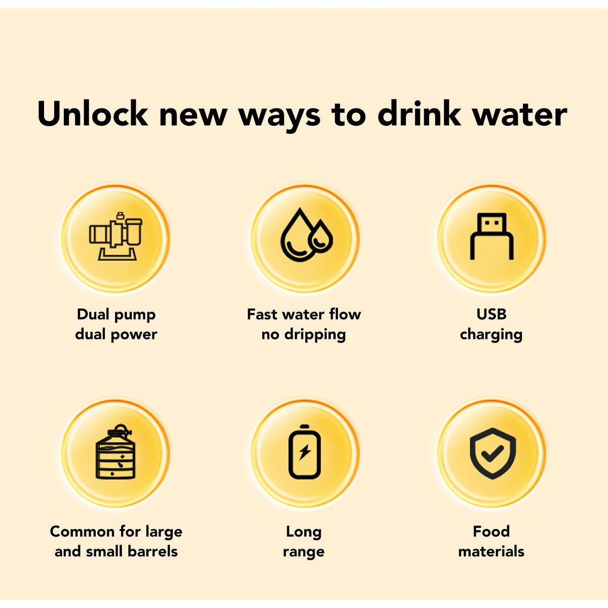 Household Small Electric Water Bottle Dispenser Mute Automatic Electric Drinking Water Bottle Pump with Dual Pump