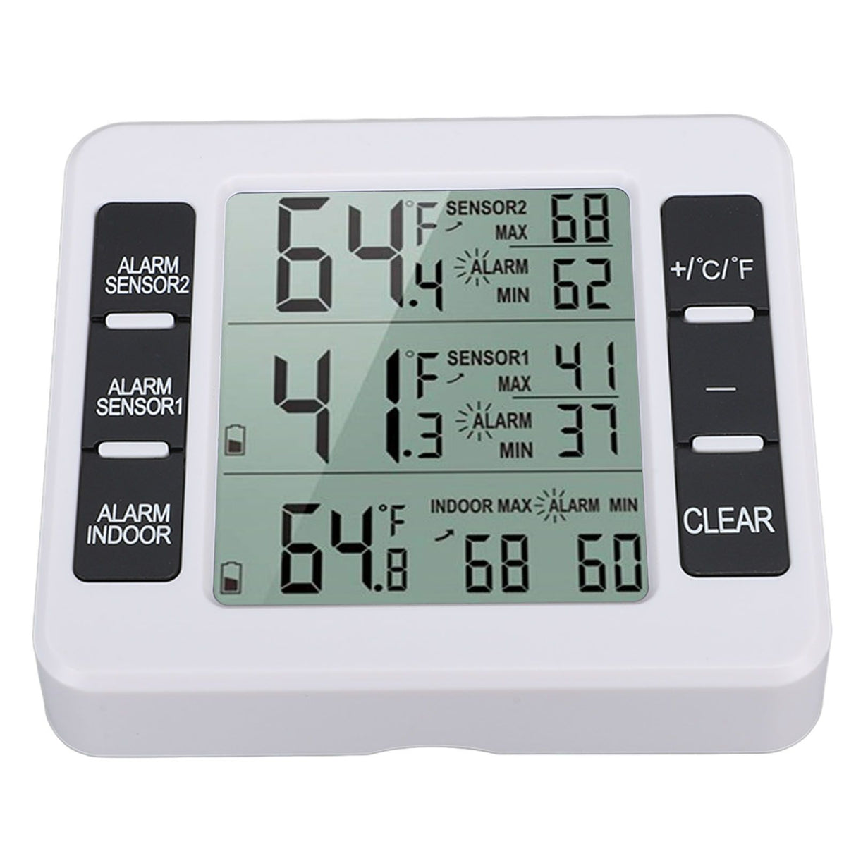 Indoor Outdoor Thermometer Digital Hygrometer Thermometer Wireless Temperature and Humidity Gauge Monitor with 2 Sensors