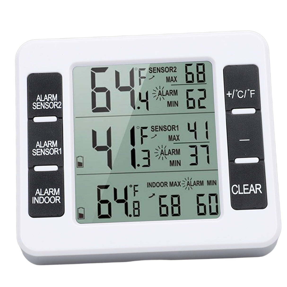 Indoor Outdoor Thermometer Digital Hygrometer Thermometer Wireless Temperature and Humidity Gauge Monitor with 2 Sensors
