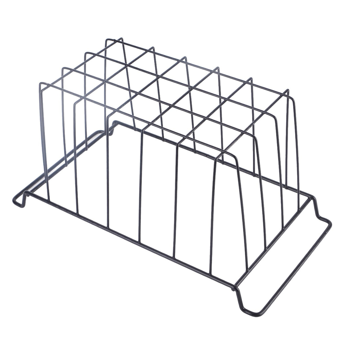 2 Pcs Freezer Wire Storage Basket PE Coated Hanging Rack Organizer Bin Black for Refrigerator Shelves L 39cm X W 20cm X H 20cm