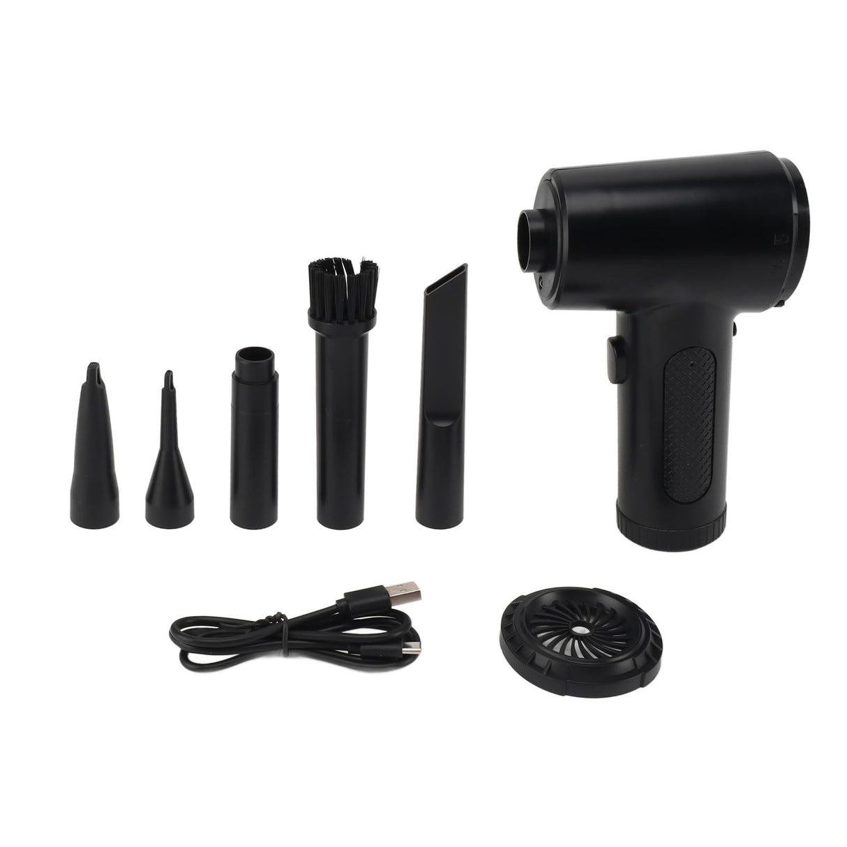 Air Duster With LED Light Cordless 68W High Power Simple Operation 3 Gears Dust Blower for Computer Keyboard Car Electric Devices