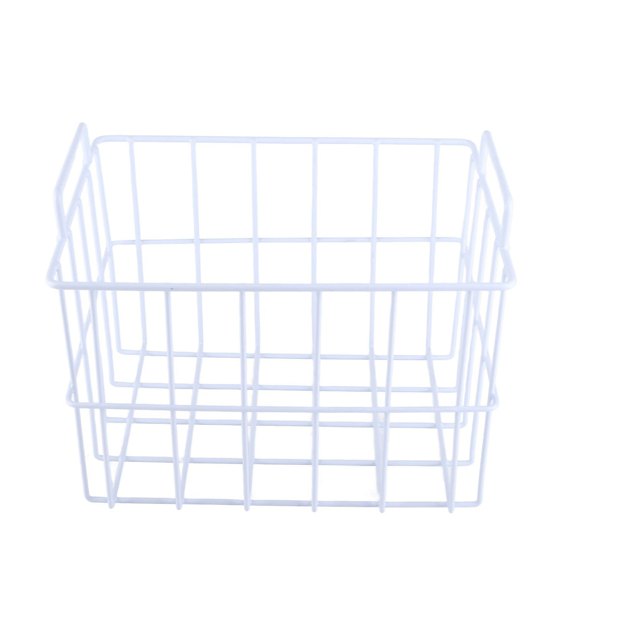 Fridge Freezer Basket Multipurpose Large Capacity Metal Wire Storage Basket for Refrigerator Bathroom Kitchen 200mm/7.87in