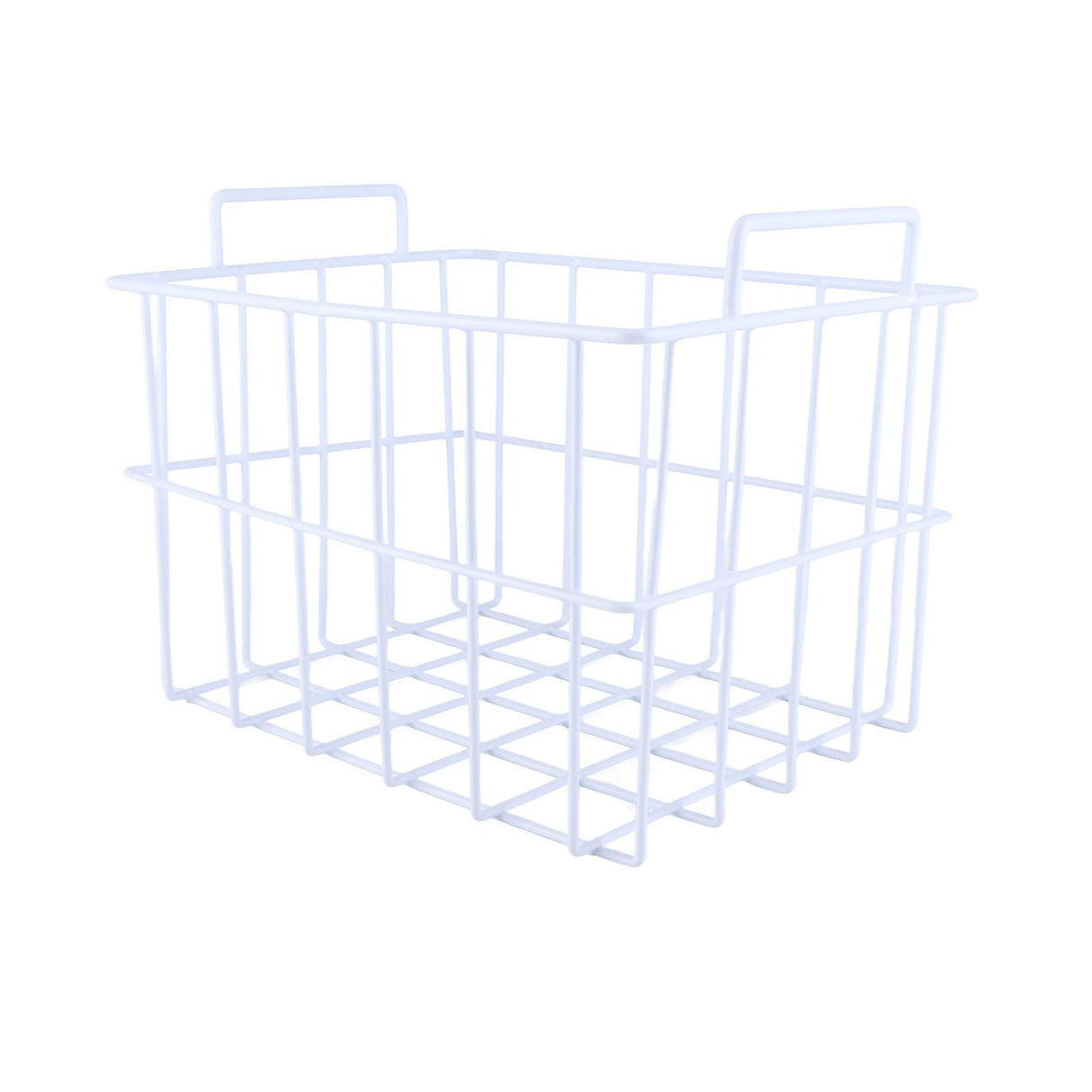 Fridge Freezer Basket Multipurpose Large Capacity Metal Wire Storage Basket for Refrigerator Bathroom Kitchen 200mm/7.87in