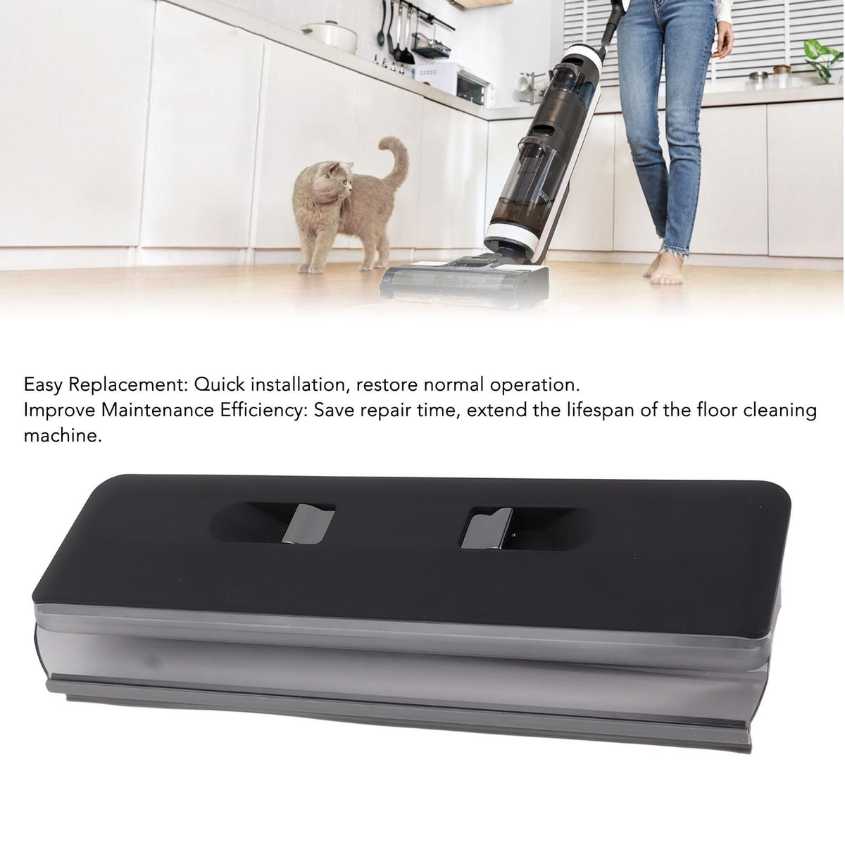 Vacuum Cleaner Main Brush Cover ABS Roller Brush Cover Easy Installation Vacuum Cleaner Replacement Parts for Tineco 3.0