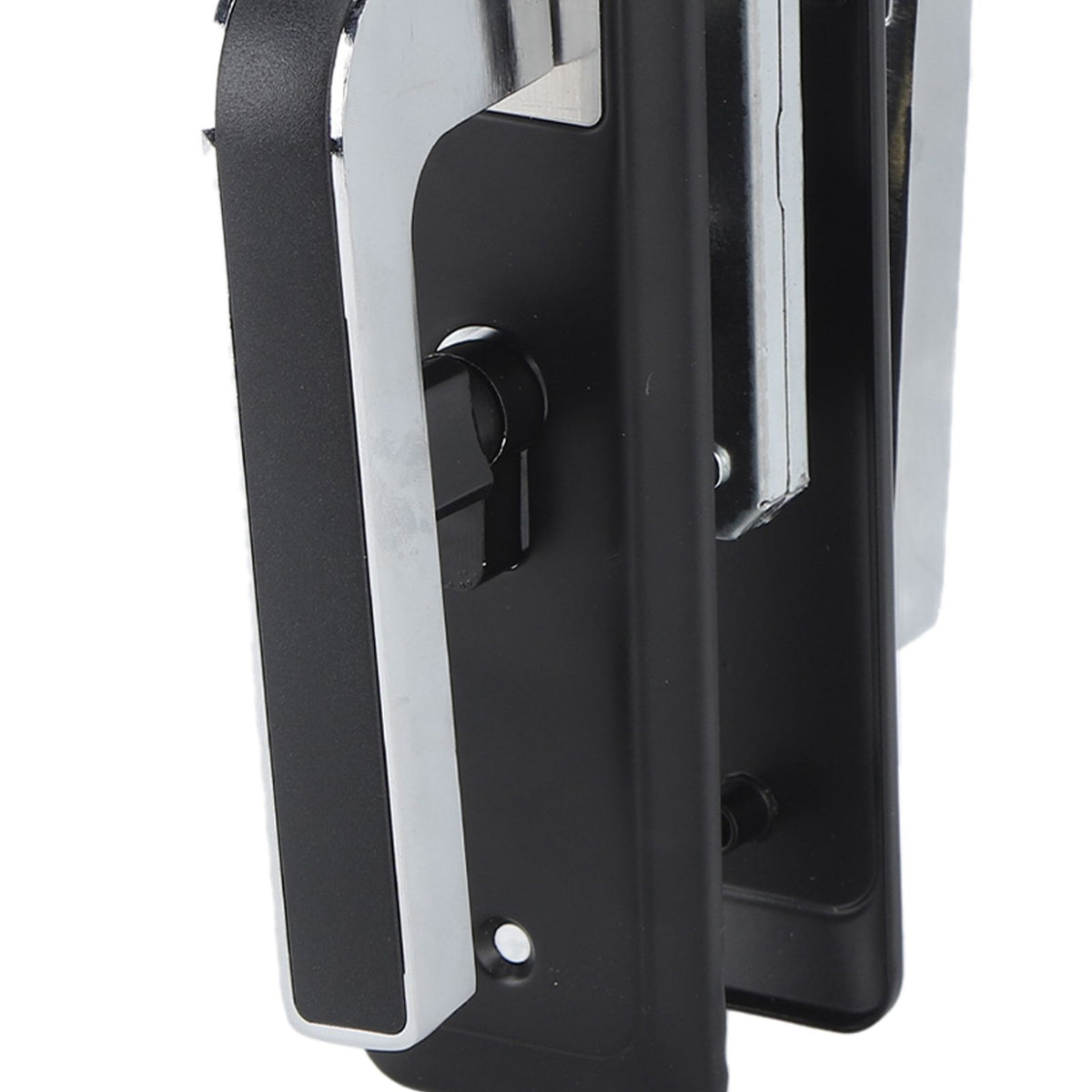 Privacy Bathroom Lever Lock Set Low Noise Door Lever Lockset Bedroom Door Handle Security Door Lever with Lock Black