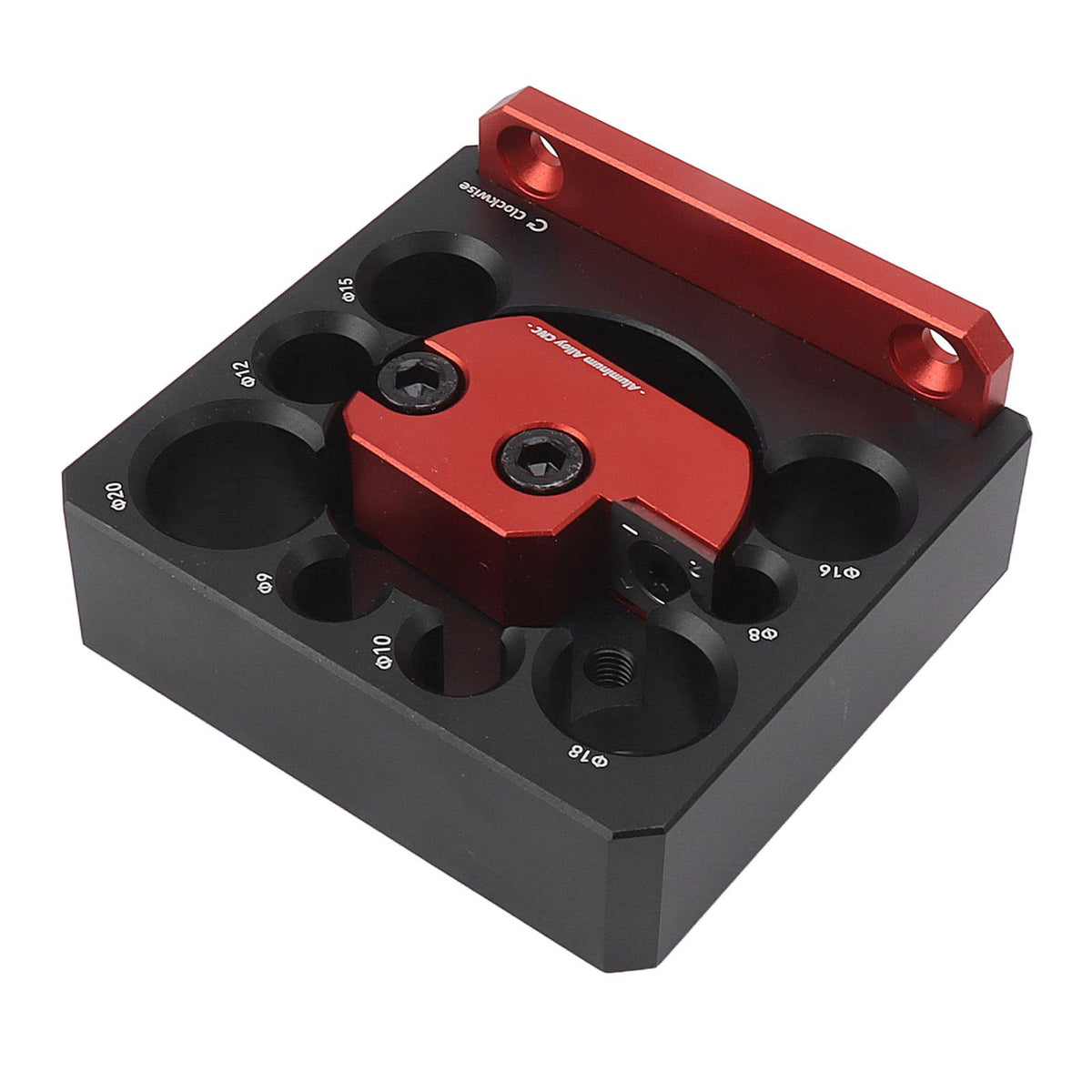 Woodworking Turning Cutter 8 Holes Adjustable Aluminum Alloy Wood Milling Cutter Tool