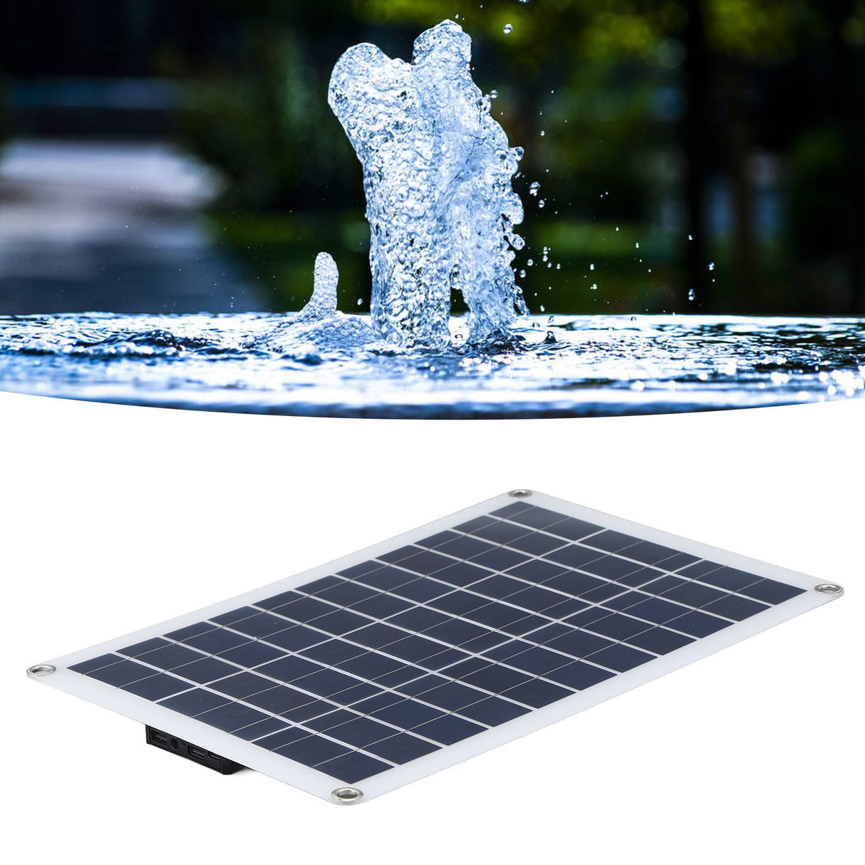 12V Solar Water Pump Kit Continuous Work Low Noise DC Brushless Solar Powered Water Fountain Pump for Pond Garden