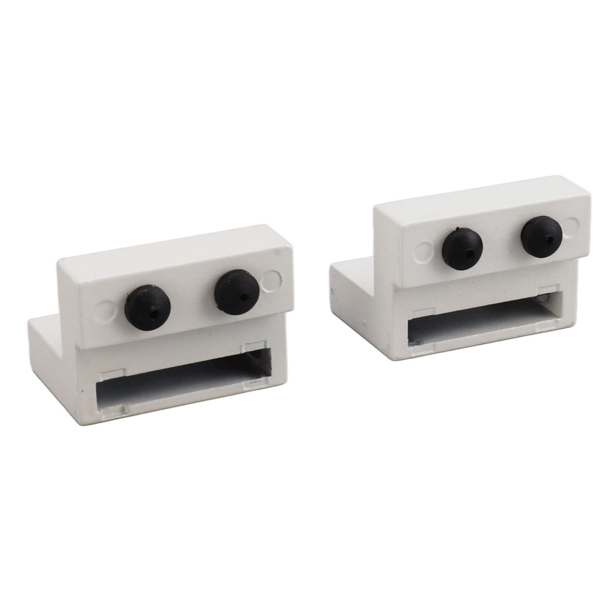 Barn Door Stopper White Sliding Barn Door Hardware Accessories with Hex Wrench for Bedroom Kitchen Living Room