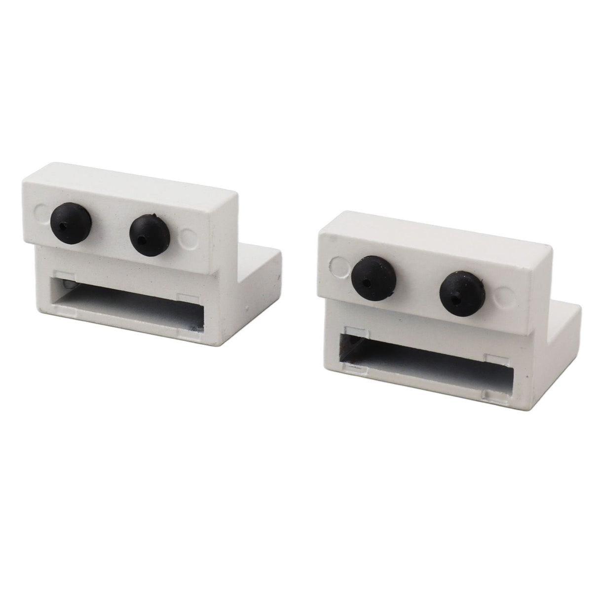 Barn Door Stopper White Sliding Barn Door Hardware Accessories with Hex Wrench for Bedroom Kitchen Living Room