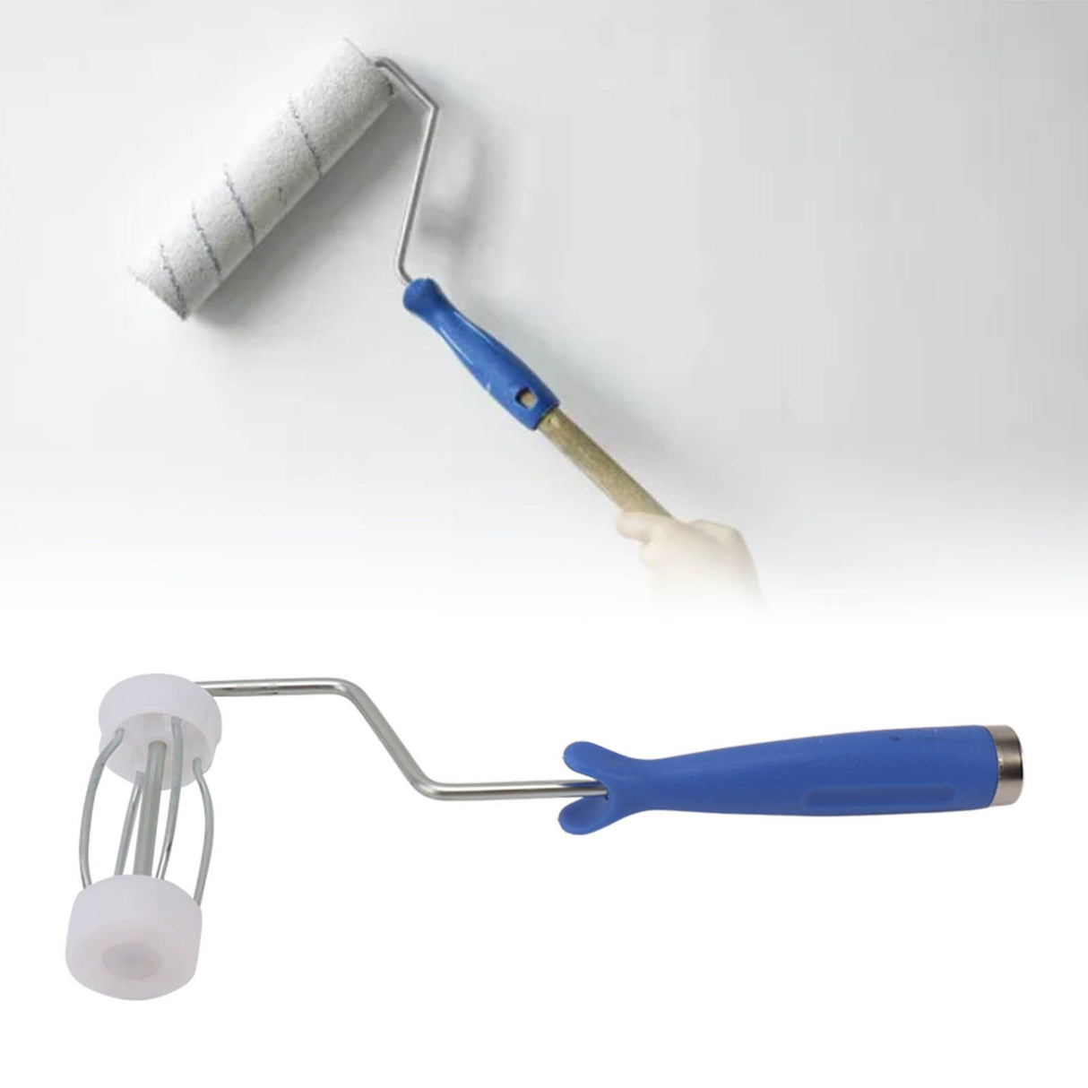 Roller Frame Ergonomic Handle High Strength Easy Control Paint Roller Frame for Dust Roller 4 Inch