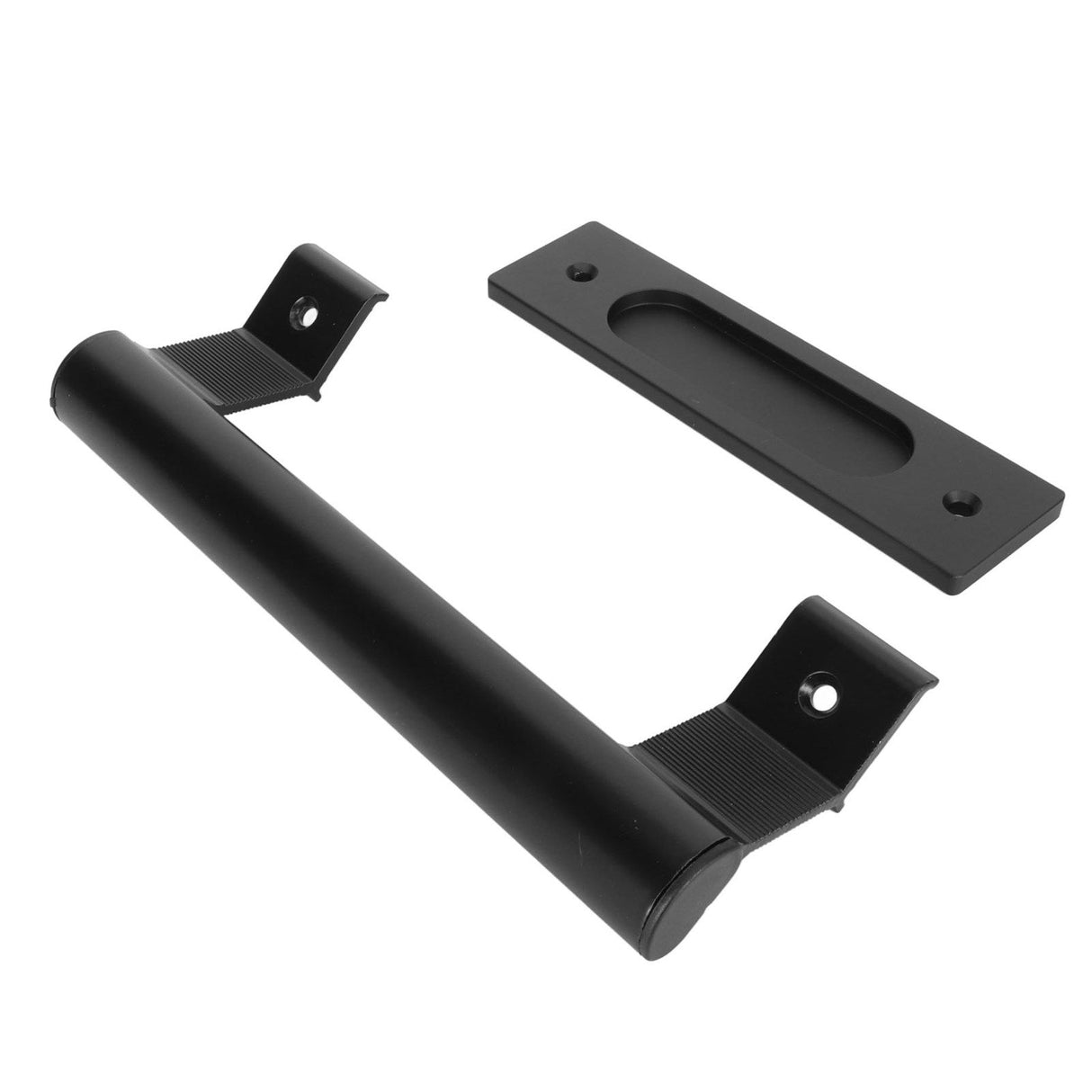 Sliding Door Handle Double Sided Universal Black Aluminum Alloy Barn Door Handles Hardwares for Home Bedroom