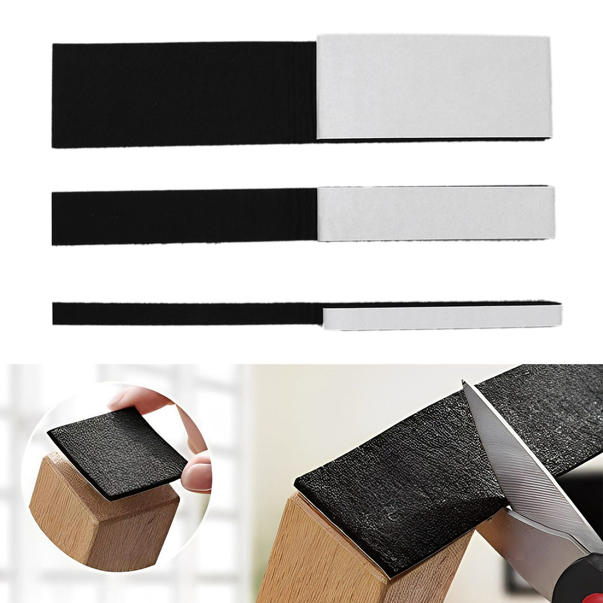 3PCS Felt Tape Felt Pad with Self Adhesive Backing Anti Slip Furniture Pads for Home Chair Sofa