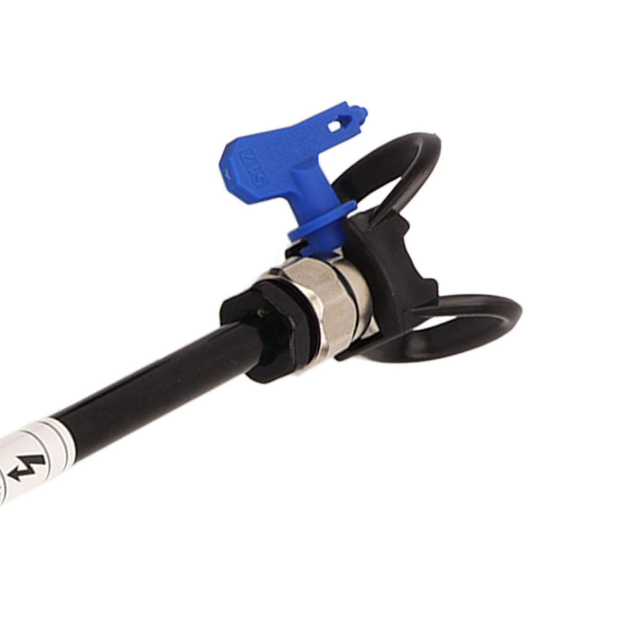2PCS Spray Extension Rod G7/8 14 Stainless Steel Sprayer Tip Extension Pole Replacement for Home Black