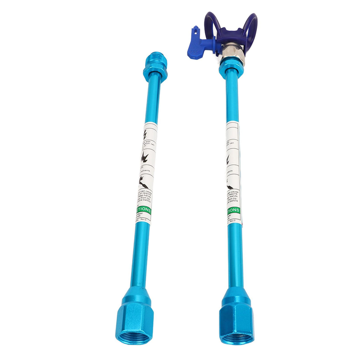 2PCS Spray Extension Rod G7/8 14 Stainless Steel Sprayer Tip Extension Pole Replacement for Home Blue