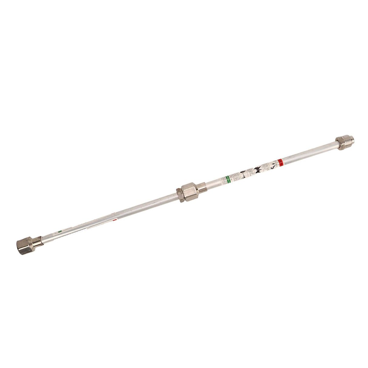 2PCS Spray Extension Rod G7/8 14 Stainless Steel Sprayer Tip Extension Pole Replacement for Home Silver