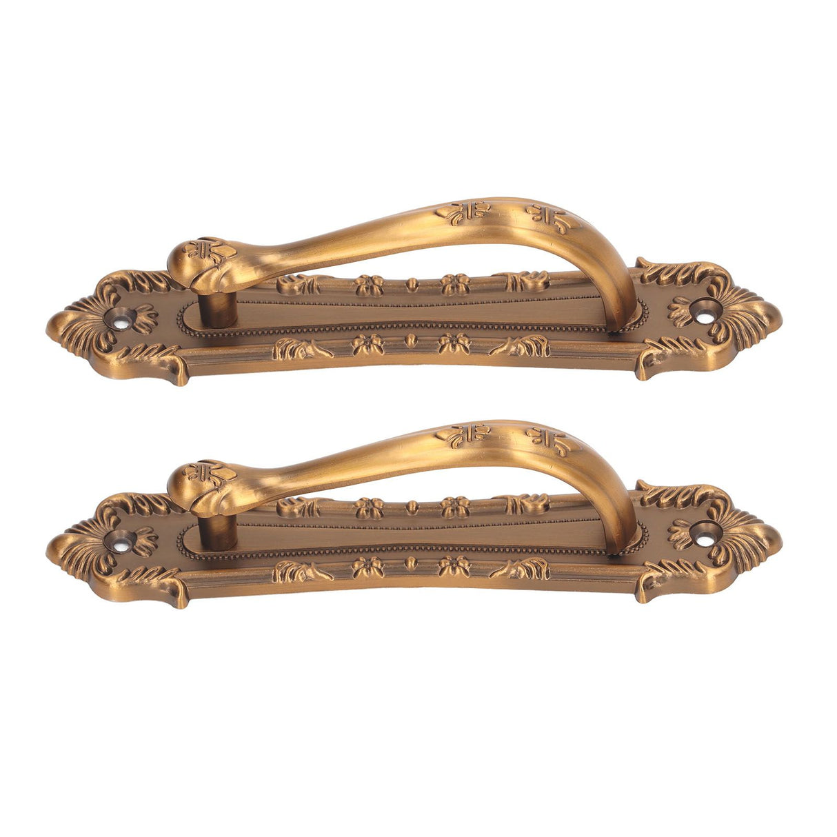 2pcs Barn Door Handle Heavy Duty Bronze Surface Mounted Sliding Wooden Door Handles for Gate Wardrobes