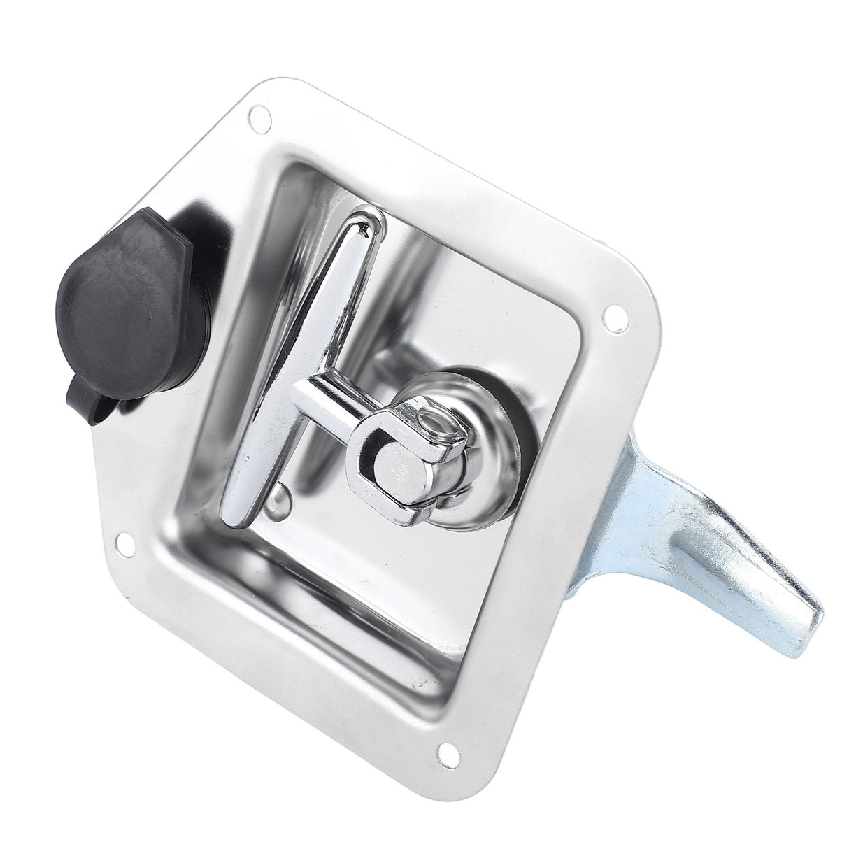 Stainless Steel Folding T Shape Handle Lock T Handle Latch for Truck Trailer Engineering Vehicles
