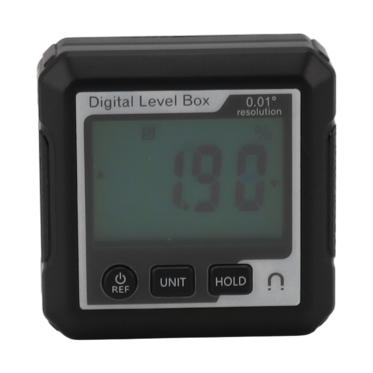 Digital Level Box Magnetic Data Lock Angle Slope Conversion Protractor Angle Finder Gauge for Carpentry Building Masonry Bevel Black White