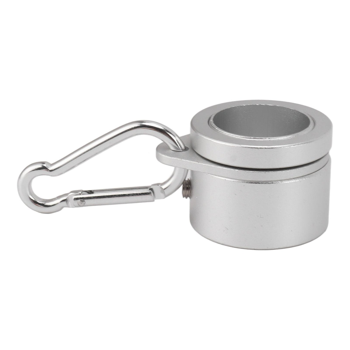 2 Pcs G3/4 Flag Pole Rings Aluminium Alloy 360° Rotating Anti Wrap Spinning Flagpole Mounting Clip Kit Silver