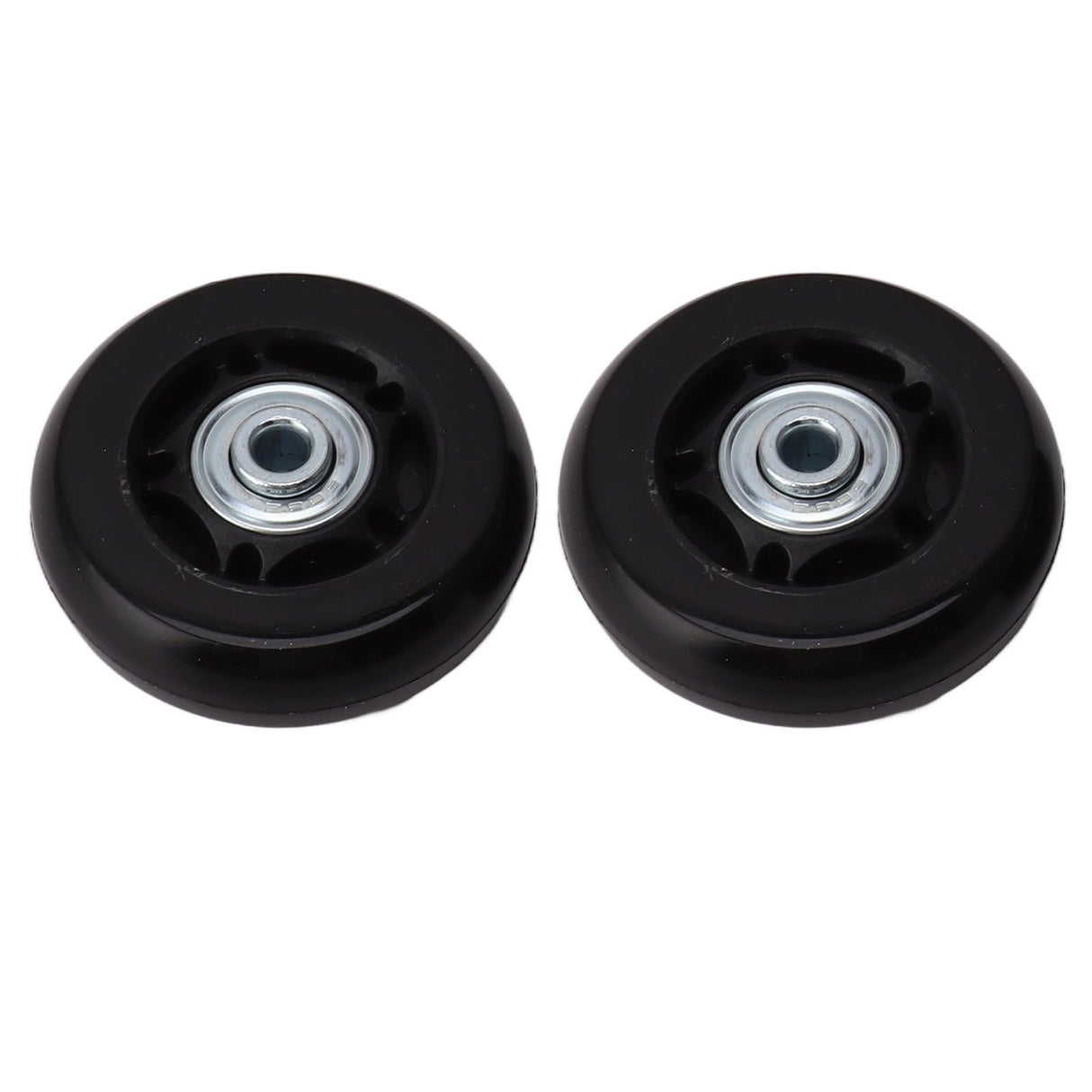 2pcs Luggage Suitcase Replacement Wheels Noiseless Rubber Swivel Caster Wheels Bearings Repair Kits 72x24mm / 2.8x0.9in