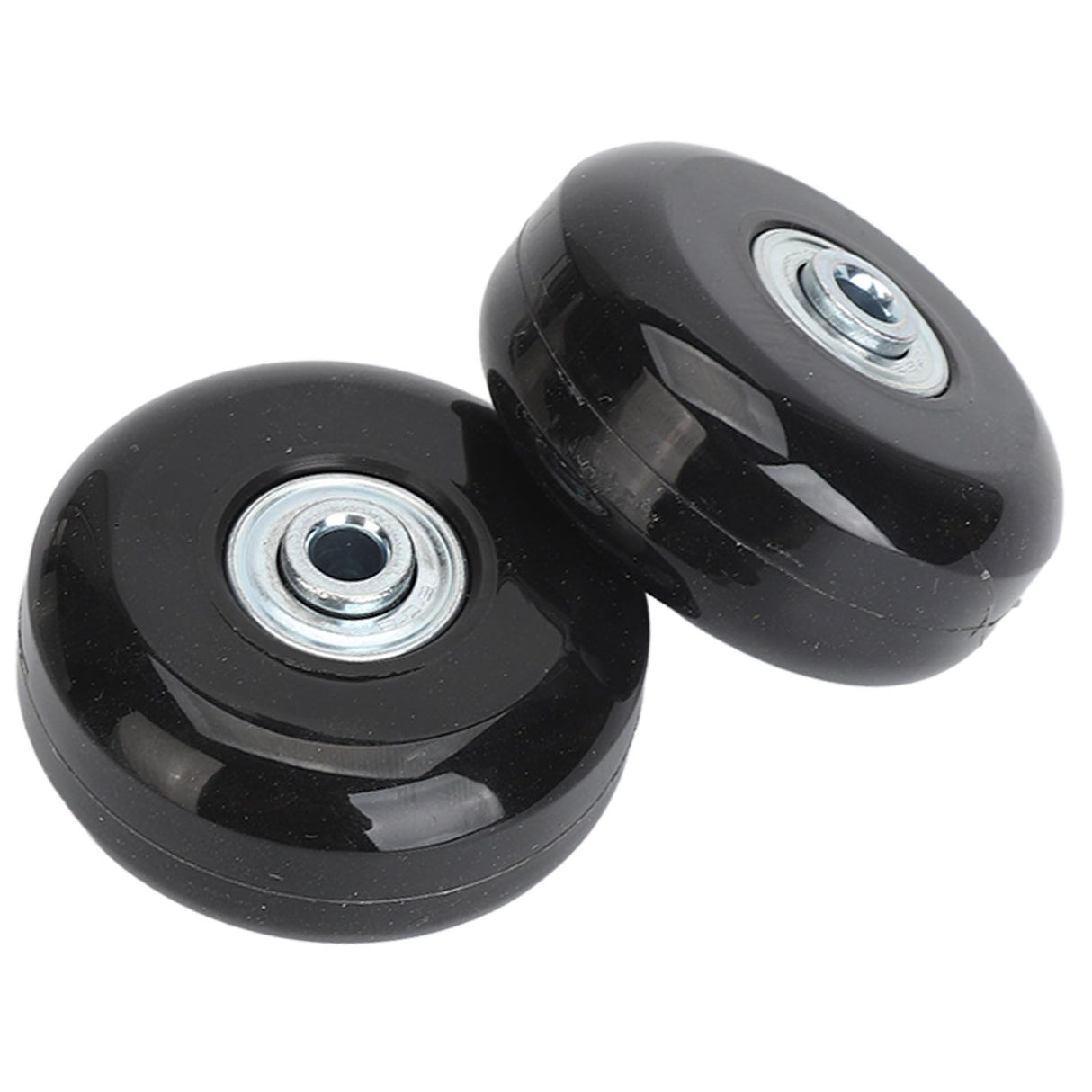 2Pcs Luggage Suitcase Replacement Wheels Universal Rubber Swivel Caster Wheels Bearings Repair Kits with Installation Tool 56x24mm / 2.2x0.9in