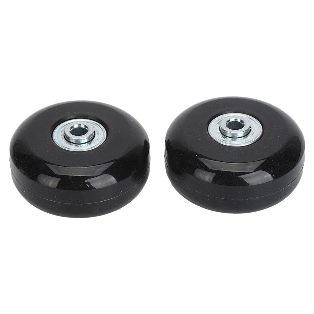 2Pcs Luggage Suitcase Replacement Wheels Universal Rubber Swivel Caster Wheels Bearings Repair Kits with Installation Tool 56x24mm / 2.2x0.9in