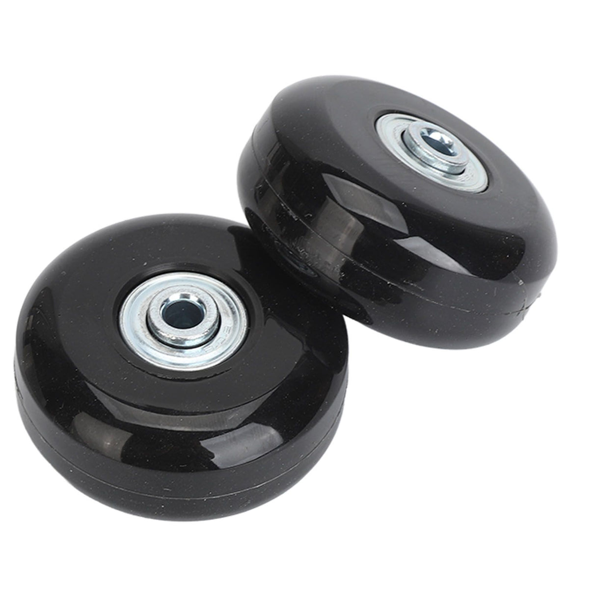 2Pcs Luggage Suitcase Replacement Wheels Universal Rubber Swivel Caster Wheels Bearings Repair Kits with Installation Tool 56x24mm / 2.2x0.9in